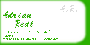 adrian redl business card